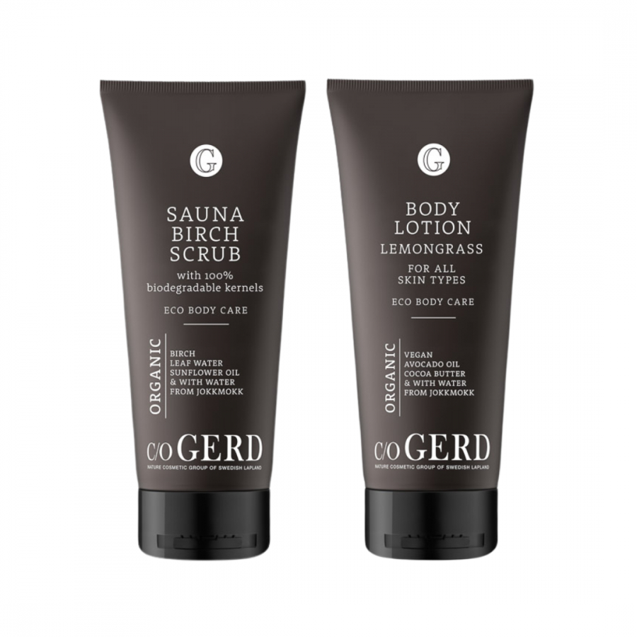 Body Duo Lemongrass in der Gruppe Krperpflege / Krperlotion & Krperl bei Nature Cosmetic Group Of Swedish Lapland AB (2506B2CLEM)