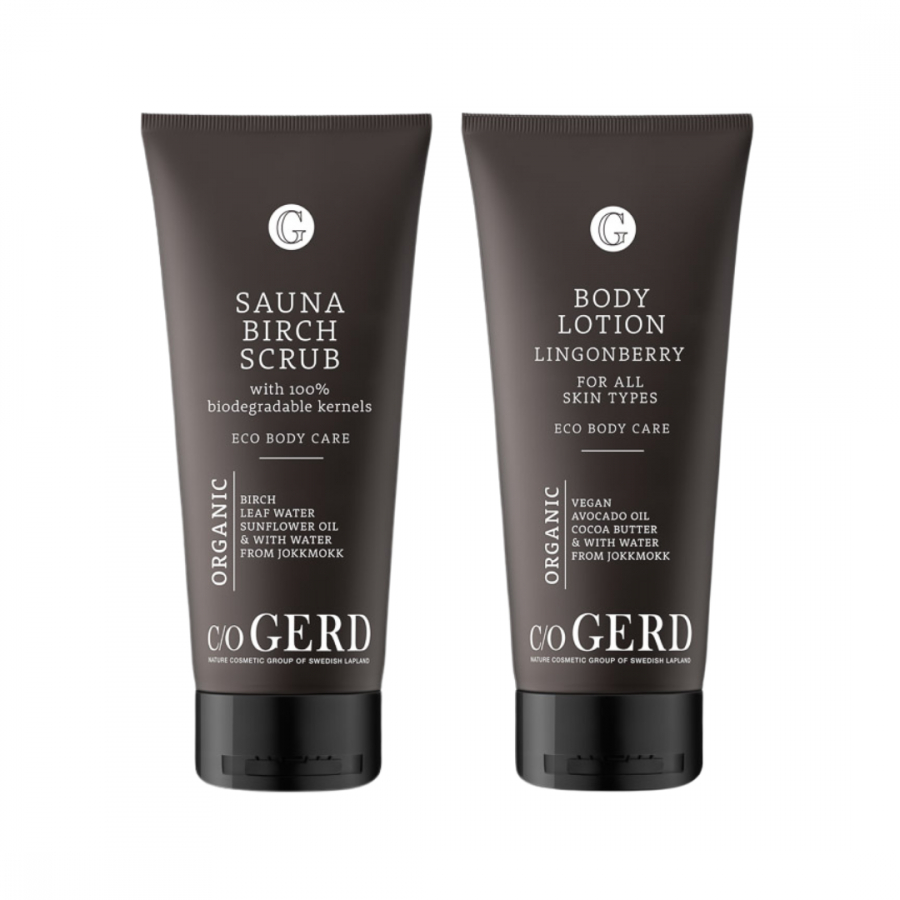 BODY DUO LINGONBERRY in der Gruppe Krperpflege / Krperlotion & Krperl bei Nature Cosmetic Group Of Swedish Lapland AB (2506B2CLING)