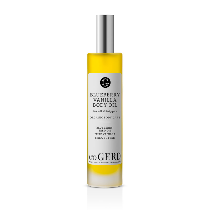BLUEBERRY VANILLA BODY OIL 100 ML in der Gruppe Körperpflege / Körperlotion & Körperöl bei Nature Cosmetic Group Of Swedish Lapland AB (301-0100)