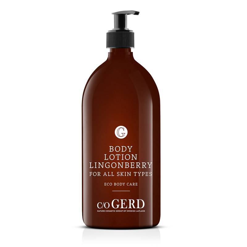 BODY LOTION LINGONBERRY 1000 ML in der Gruppe Krperpflege / Krperlotion & Krperl bei  Nature Cosmetic Group Of Swedish Lapland AB (302-1000)