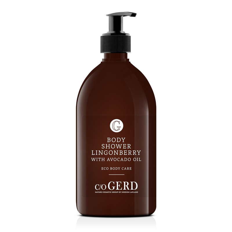 BODY SHOWER  LINGONBERRY 500 in der Gruppe Krperpflege / Krperdusche bei  Nature Cosmetic Group Of Swedish Lapland AB (323-0500)
