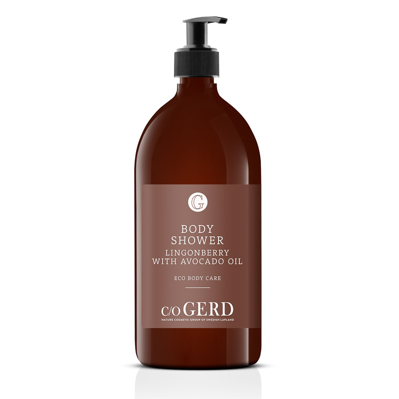 BODY SHOWER LINGONBERRY 1000 ml in der Gruppe Körperpflege / Körperdusche bei Nature Cosmetic Group Of Swedish Lapland AB (323-1000)