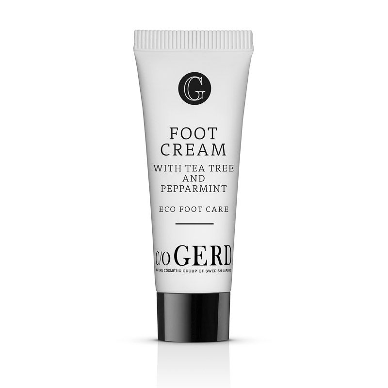 FOOT CREAM TEA TREE PEPPARMINT 10 ML in der Gruppe Hände & Füße / Füße bei Nature Cosmetic Group Of Swedish Lapland AB (505-0010)