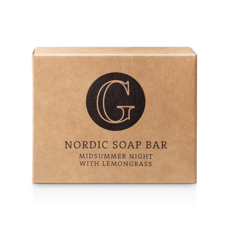 Nordic Soap Bar - Midsummer Night with Lemongrass in der Gruppe Hände & Füße / Hand Soap bei  Nature Cosmetic Group Of Swedish Lapland AB (560-0110)