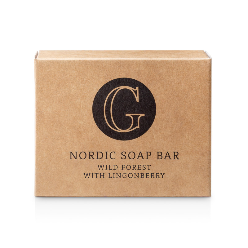 Nordic Soap Bar - Wild Forest with Lingonberry in der Gruppe Hände & Füße / Hand Soap bei Nature Cosmetic Group Of Swedish Lapland AB (561-0110)
