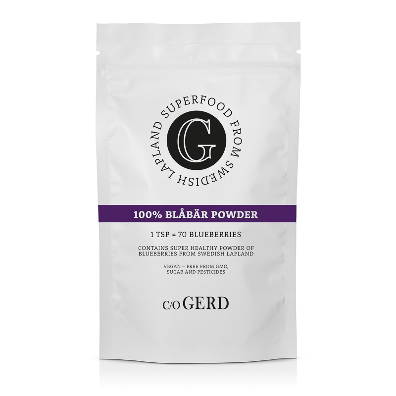 100% Blåbär Powder 100g in der Gruppe Kampagne/ Neu / c/o Gerd berry products bei Nature Cosmetic Group Of Swedish Lapland AB (911-0100P)
