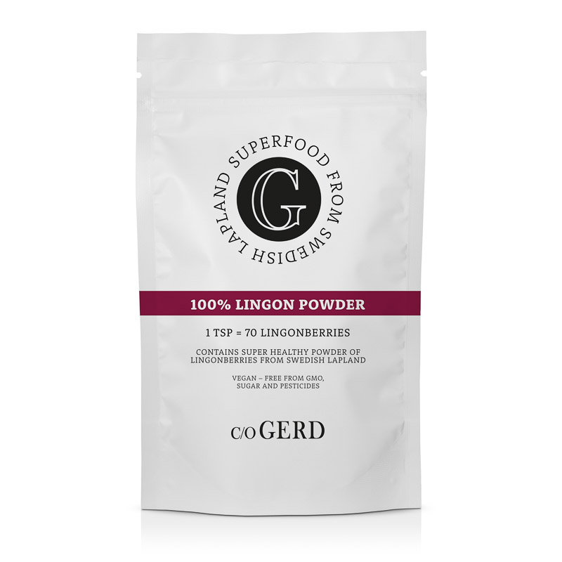 100% Lingon Powder 100g in der Gruppe  Kampagne/ Neu / c/o Gerd berry products  bei  Nature Cosmetic Group Of Swedish Lapland AB (912-0100P)